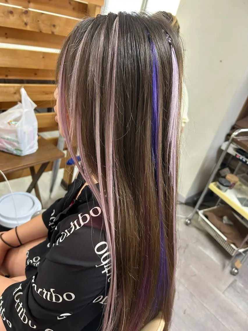 ロング キッズ エクステ エクステ 🌈アイスアウト🌈 Mahoのヘアスタイル