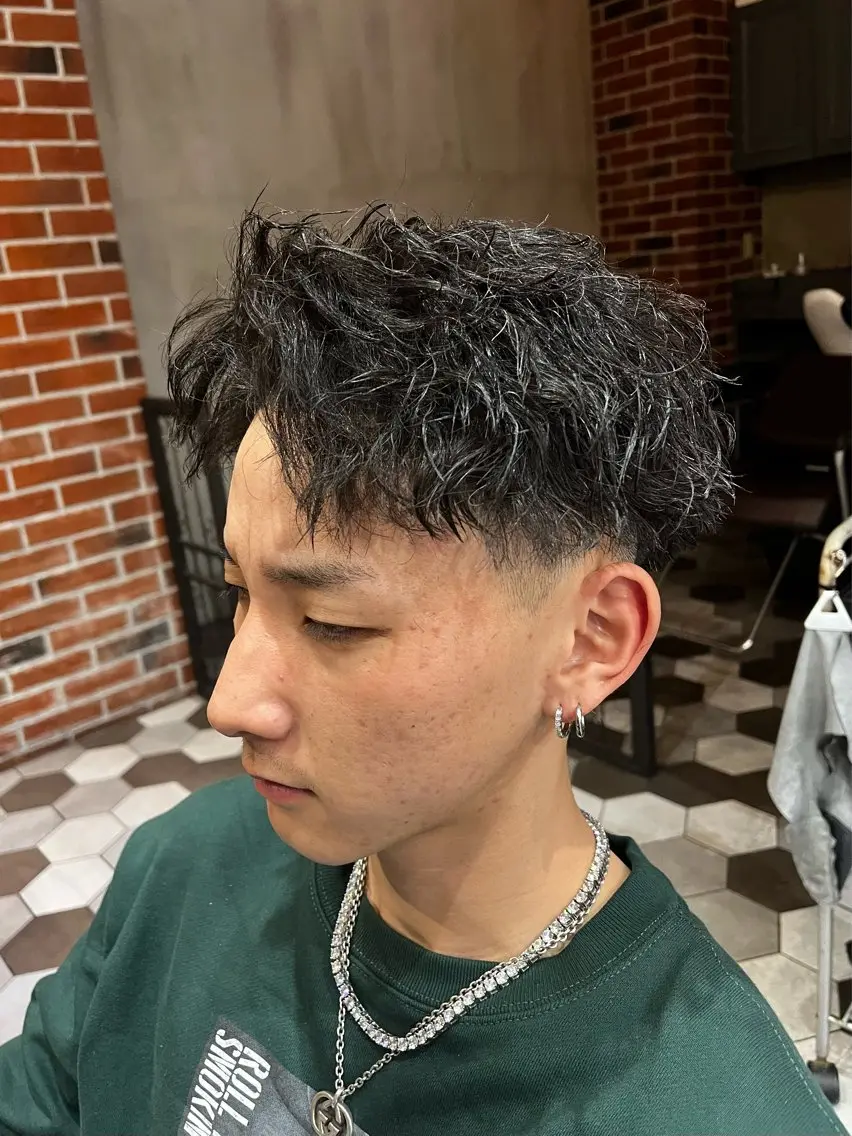 ショート パーマ メンズ 梅田/メンズ専門 /加地光尊のヘアスタイル