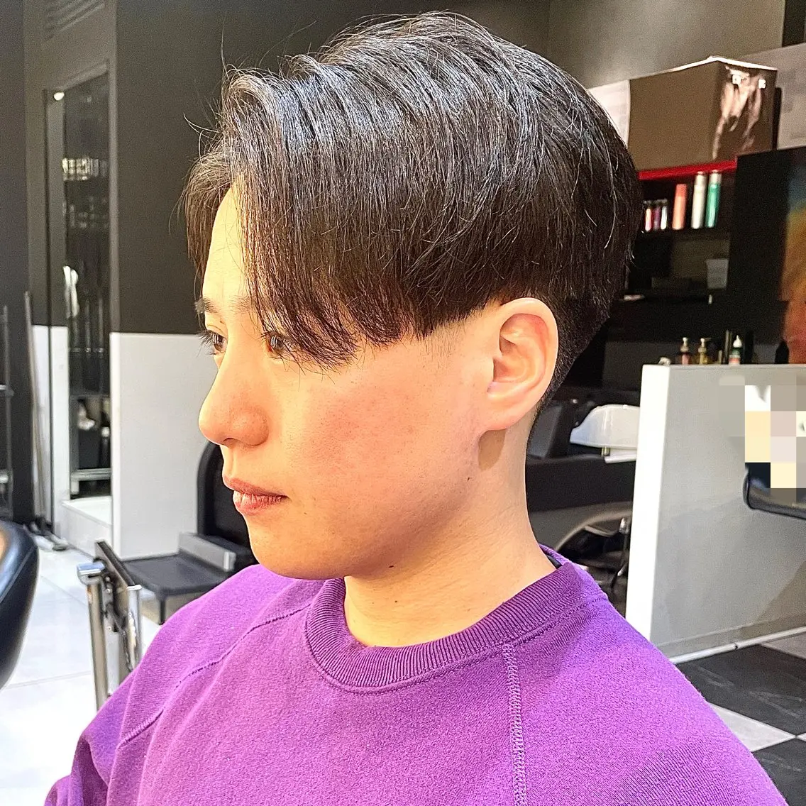 ショート パーマ メンズ ダウンパーマ メンズパーマ 髪質改善 カット パーマ トリートメント メンズヘア特化 崎田 成人のヘアスタイル