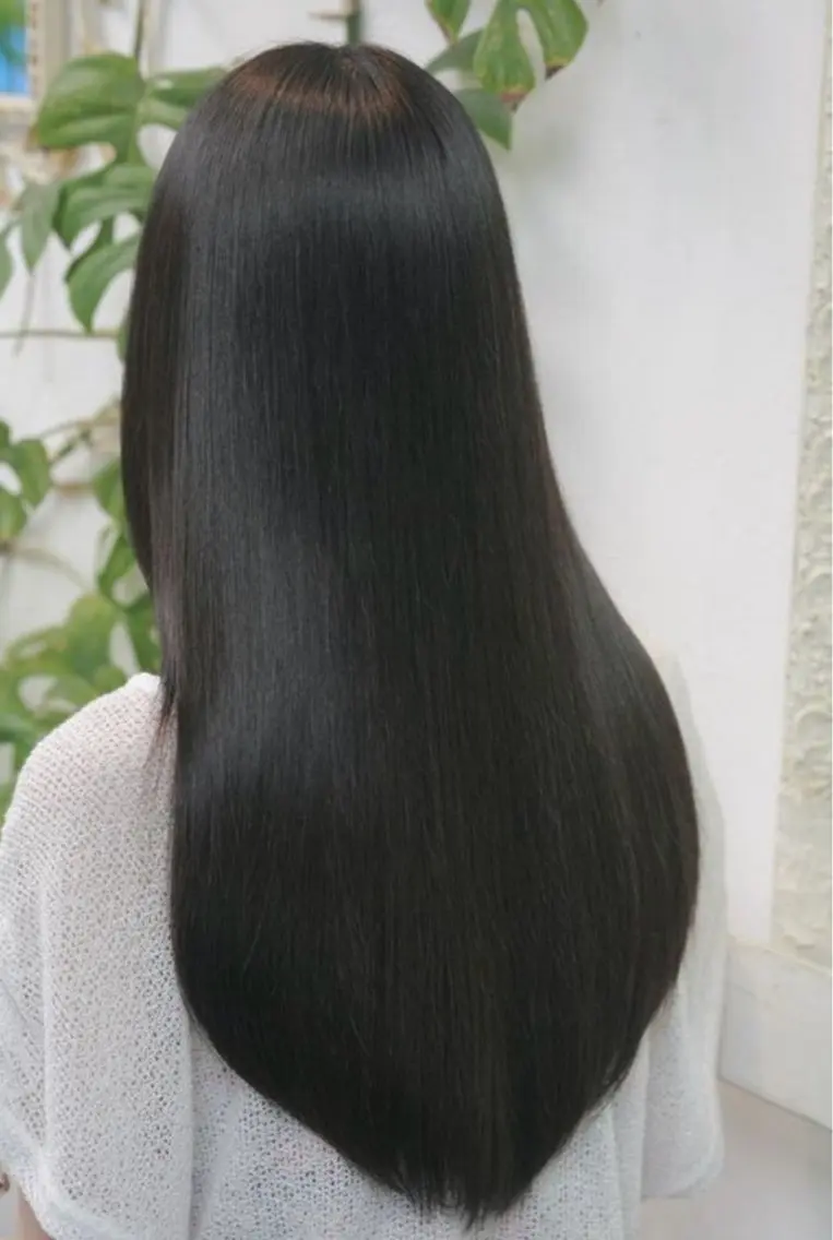 ロング カット 縮毛矯正 トリートメント リビューティーヘア アンドスキンアークのヘアスタイル