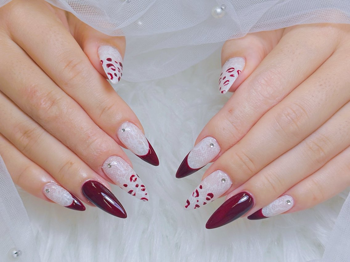 ネイル チークネイル 長さ出し フラッシュネイル フレンチネイル グラデーション AN NAIL 高田馬場のネイルデザイン