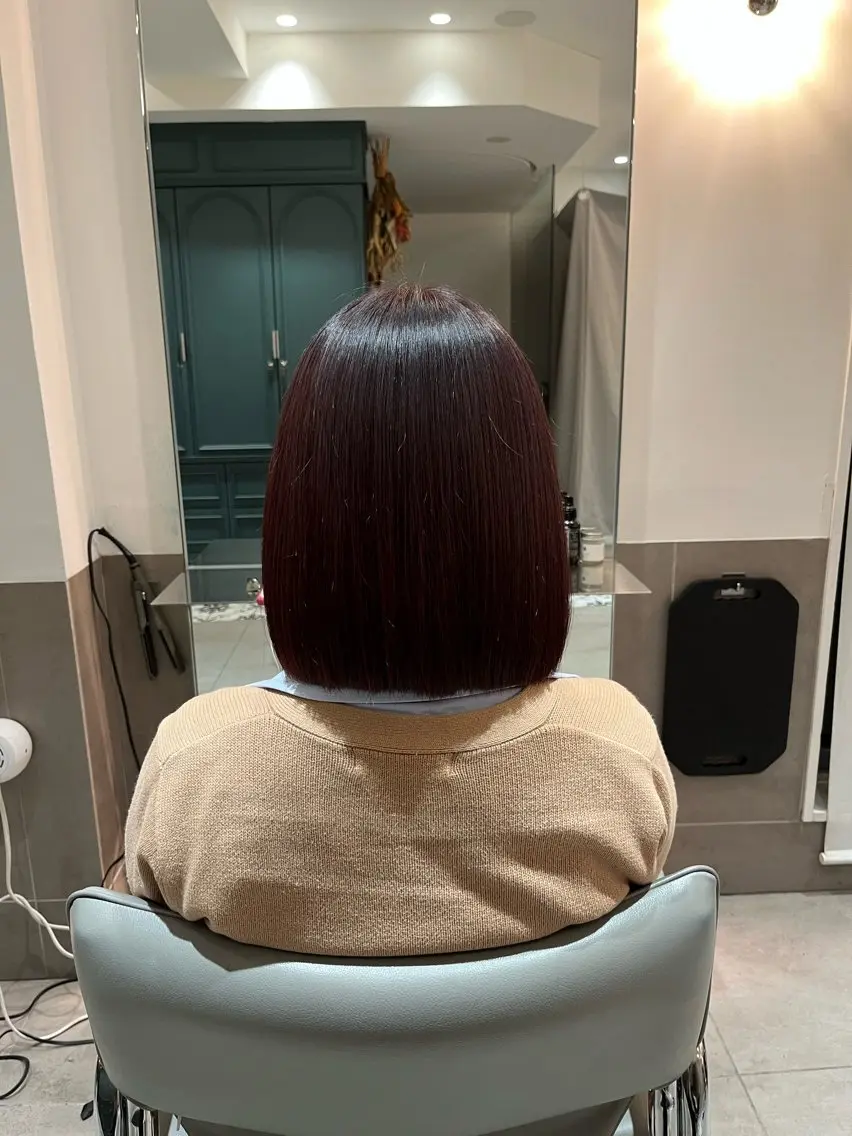 ミディアム カラー カット ヘアカラー トリートメント ヘアセット 🌻暖色カラー🌻 sakuraのヘアスタイル