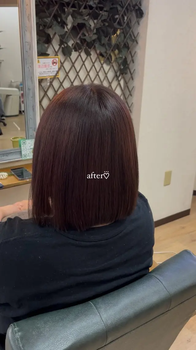 ミディアム カラー MAHIRU🤍 艶髪・ストレート🫧のヘアスタイル
