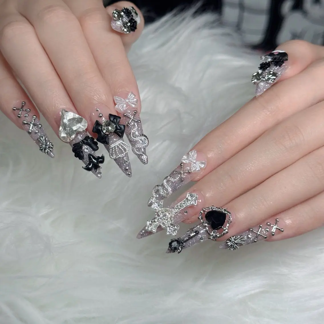 ネイル フットネイル フレンチネイル グラデーション 韓国ネイル ロングネイル ハンドネイル Hani Nail Salonのネイルデザイン