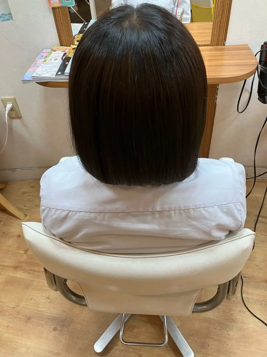 ショート 高畑駅×縮毛矯正 縮毛矯正湯浅貴子のヘアスタイル