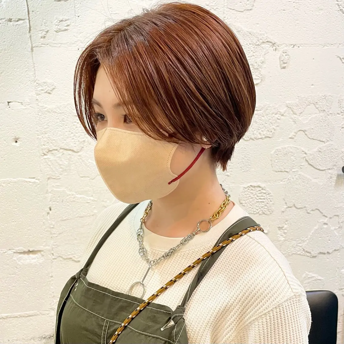 ショート カラー カット ヘアカラー トリートメント 🌿レイヤーボブ/パ ーマ🌿 木梨健太のヘアスタイル