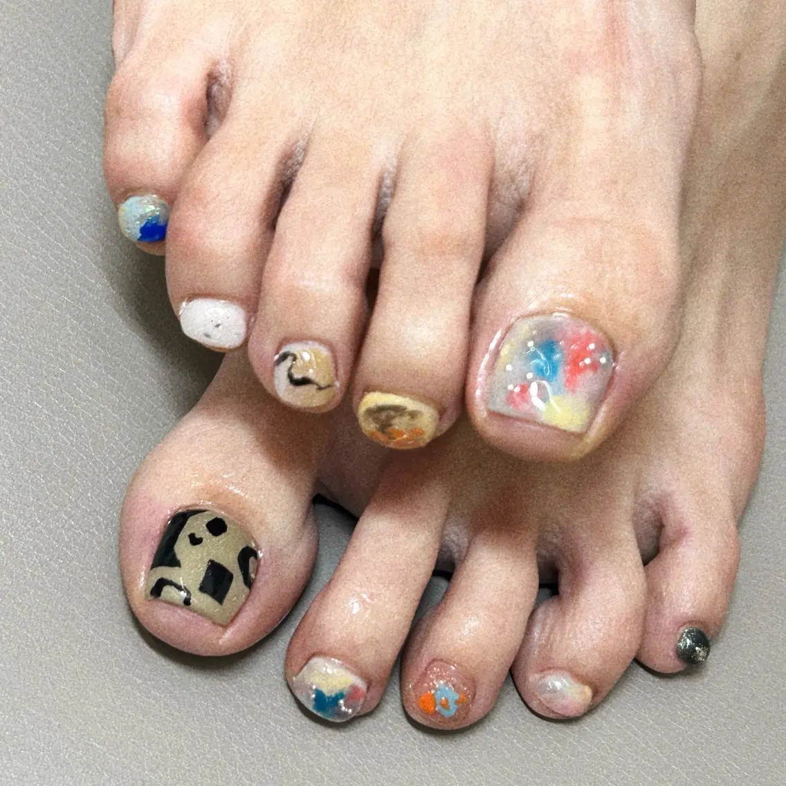 🪺フットネイル🪺(10本フルデザイン)の写真