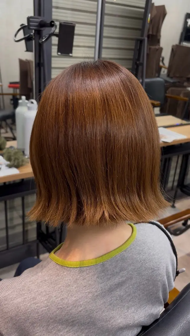 ショート 切りっぱなしボブ ボブ ショートヘア 神代 優生のヘアスタイル