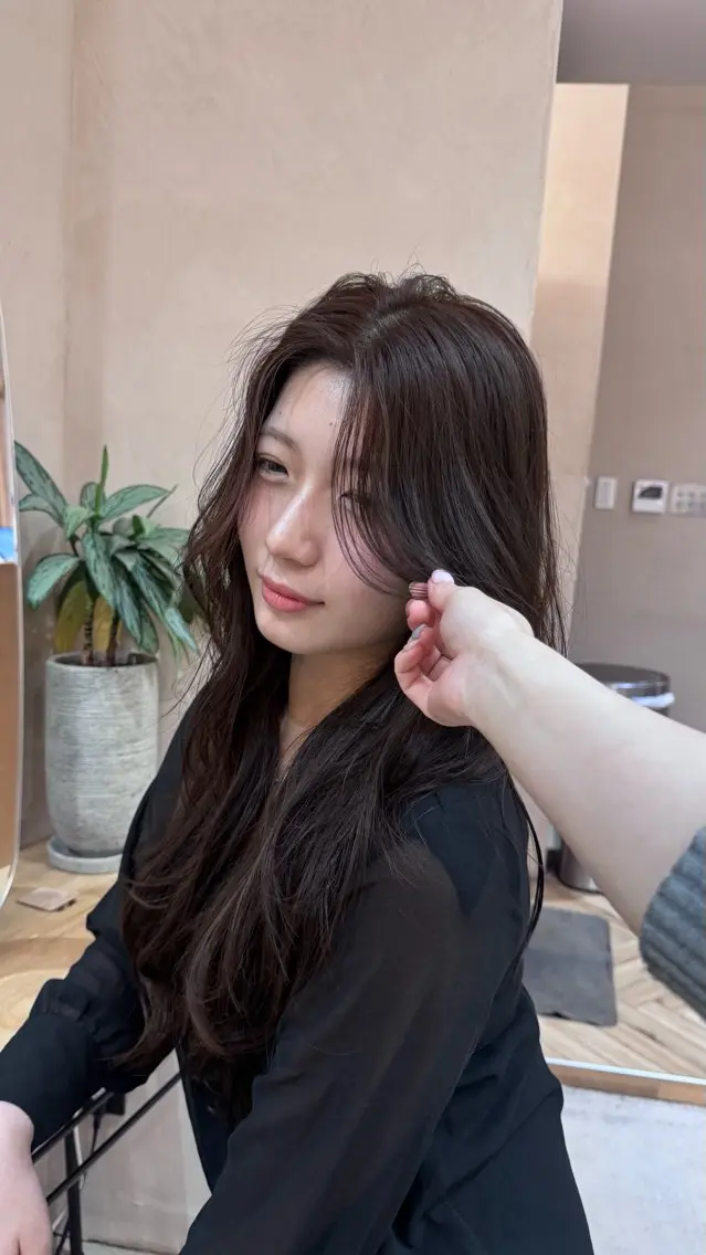 カラー ヘアカラー トリートメント 吉松 ここみのヘアスタイル
