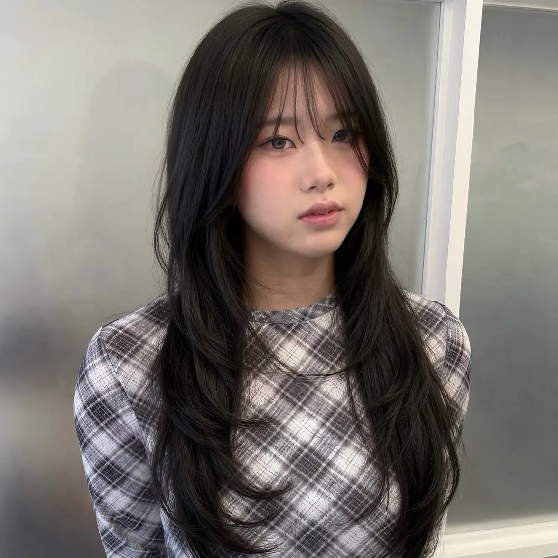 ロング ロングレイヤー ハッシュカット 韓国風ヘア レイヤーカット ロング カット 【レイヤー×透明感 カラー】mayaのヘアスタイル