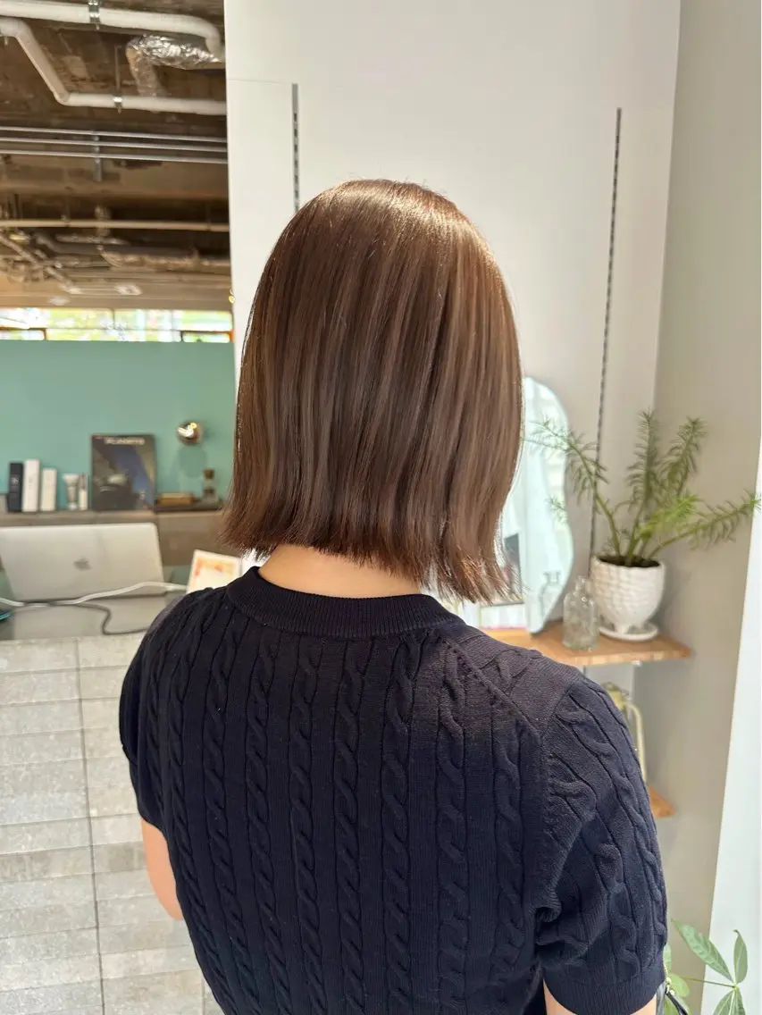 ミディアム カラー シプレ ayumiのヘアスタイル