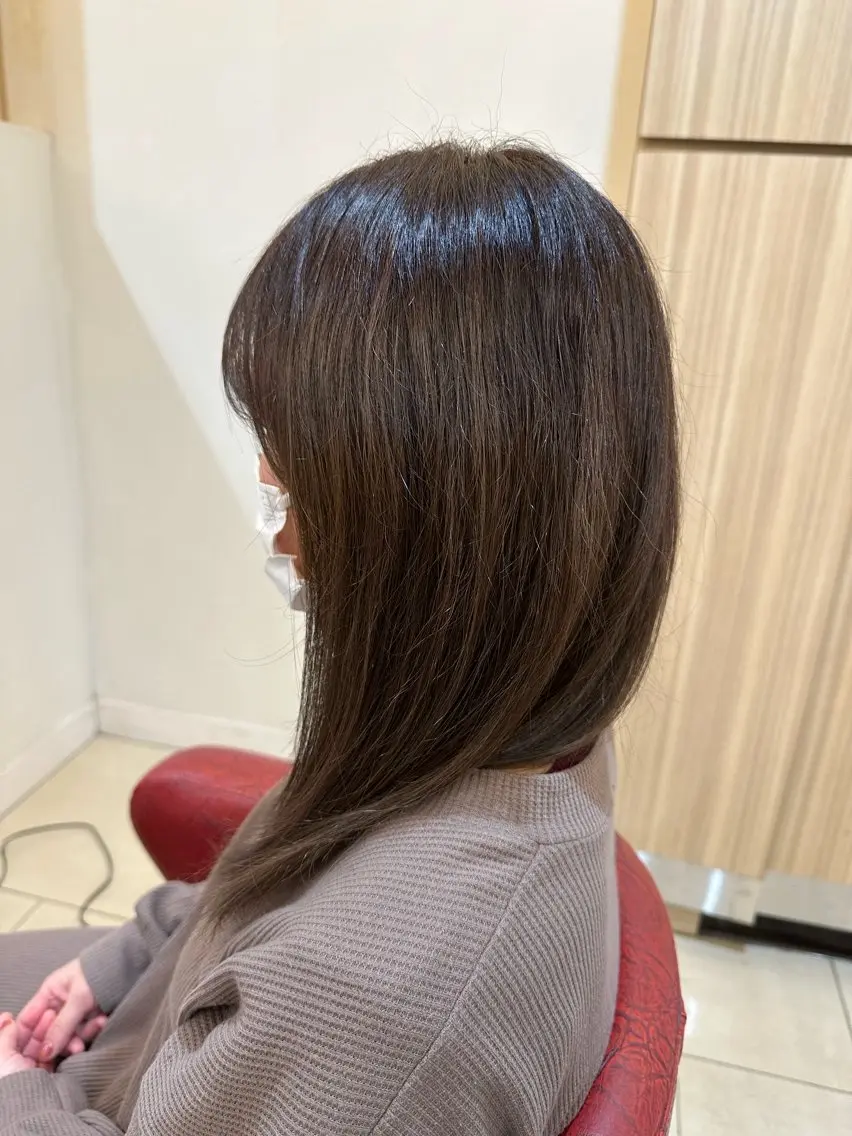 カラー ナチュラルヘア 神田一瑳のヘアスタイル