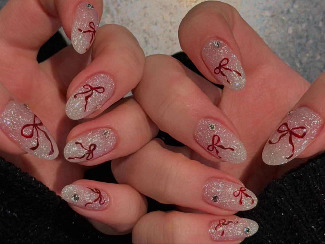 ネイル アニマル柄 べっ甲ネイル ボルドー ブラウン ジェルネイル ハンドネイル 🎀🎀YooLi Nail Salonのネイルデザイン