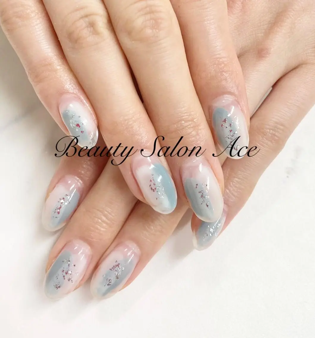ネイル アートネイル 長さ出し ジェルネイル メンズネイル ニュアンスネイル 池袋フィルイン Ace♡Nailのネイルデザイン