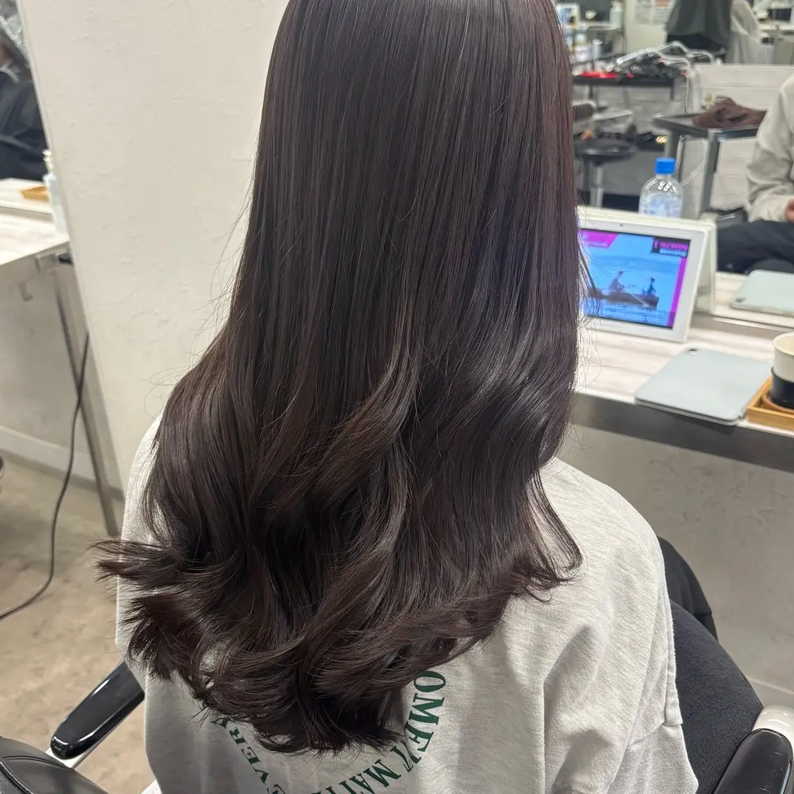 セミロング カラー 髪質改善ストレート /暖色カラー🎀🪞のヘアスタイル