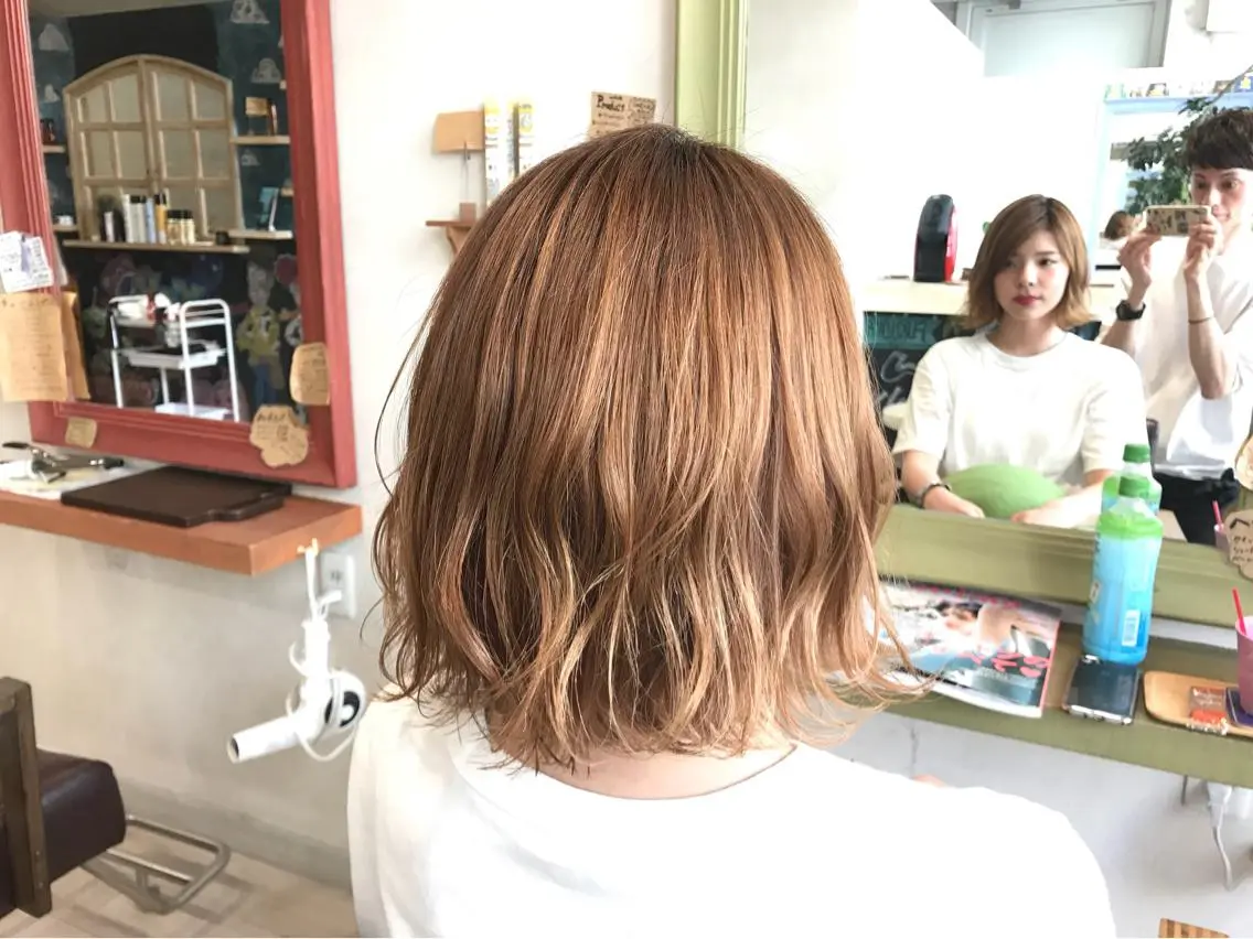ミディアム カラー ベージュカラー メンズ指名多数!! 田島史也のヘアスタイル