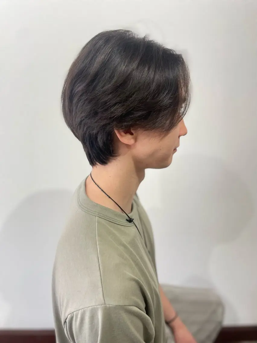 ミディアム メンズ メンズブリーチ ケアカラー 髪質改善 流行メンズスタイル ren✂︎のヘアスタイル
