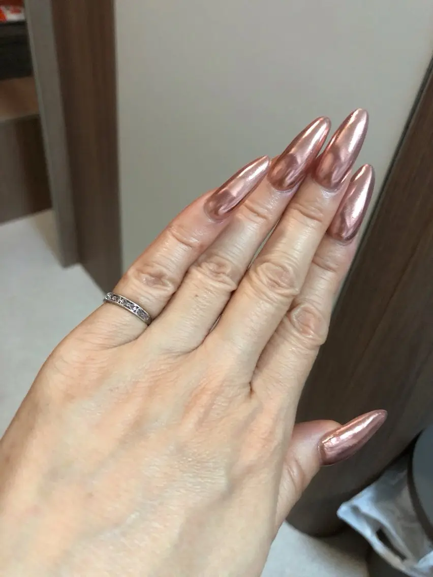 ネイル ジェルネイル ミラーネイル Asemota Shihoのネイルデザイン