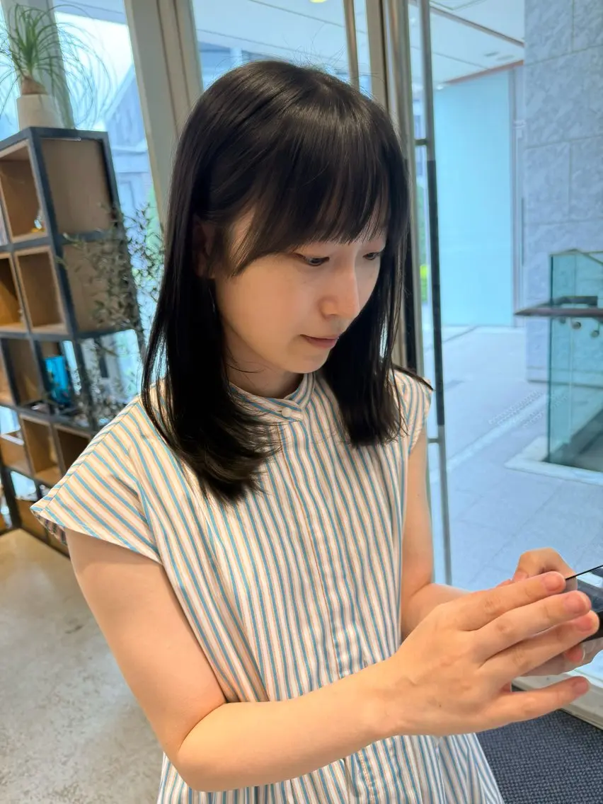 セミロング ヘアカラー 表参道SHEA Am iのヘアスタイル