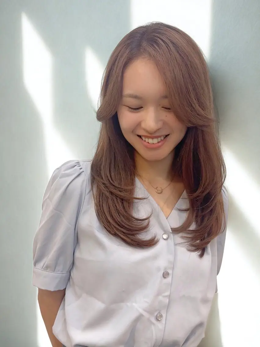 セミロング カット ヘアカラー トリートメント 5 Noble ct .町田美容室のヘアスタイル