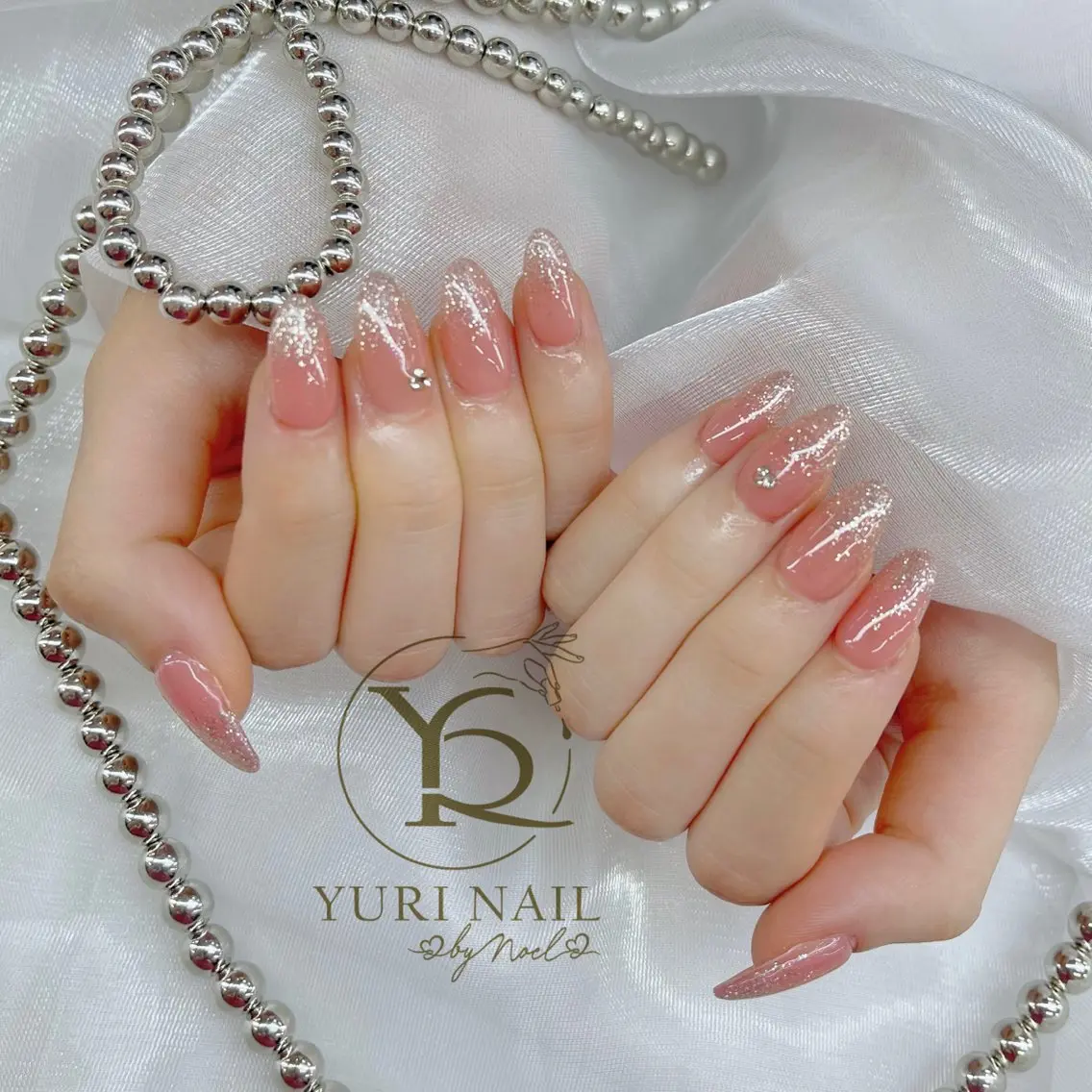 ネイル チークネイル フットネイル フレンチネイル グラデーション キラキラネイル ハンドネイル フットネイル ハンドケア YURI Nail Funabashiのネイルデザイン