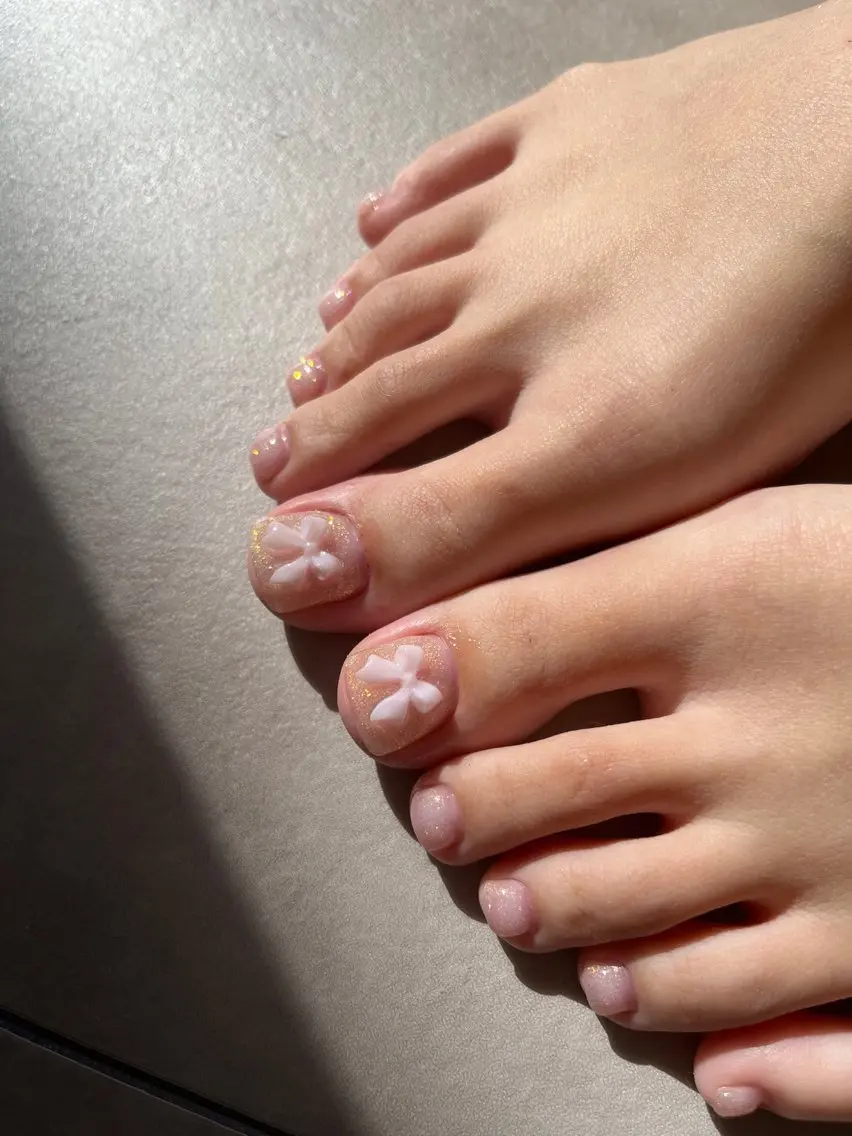 ネイル フットネイル ジェルネイル 韓国ネイル ワンカラーネイル SOM NAILのネイルデザイン