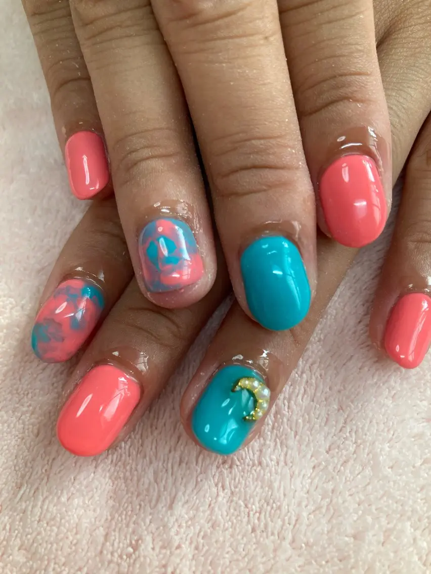 ネイル 大理石ネイル(マーブル) ハンドネイル chii nailのネイルデザイン