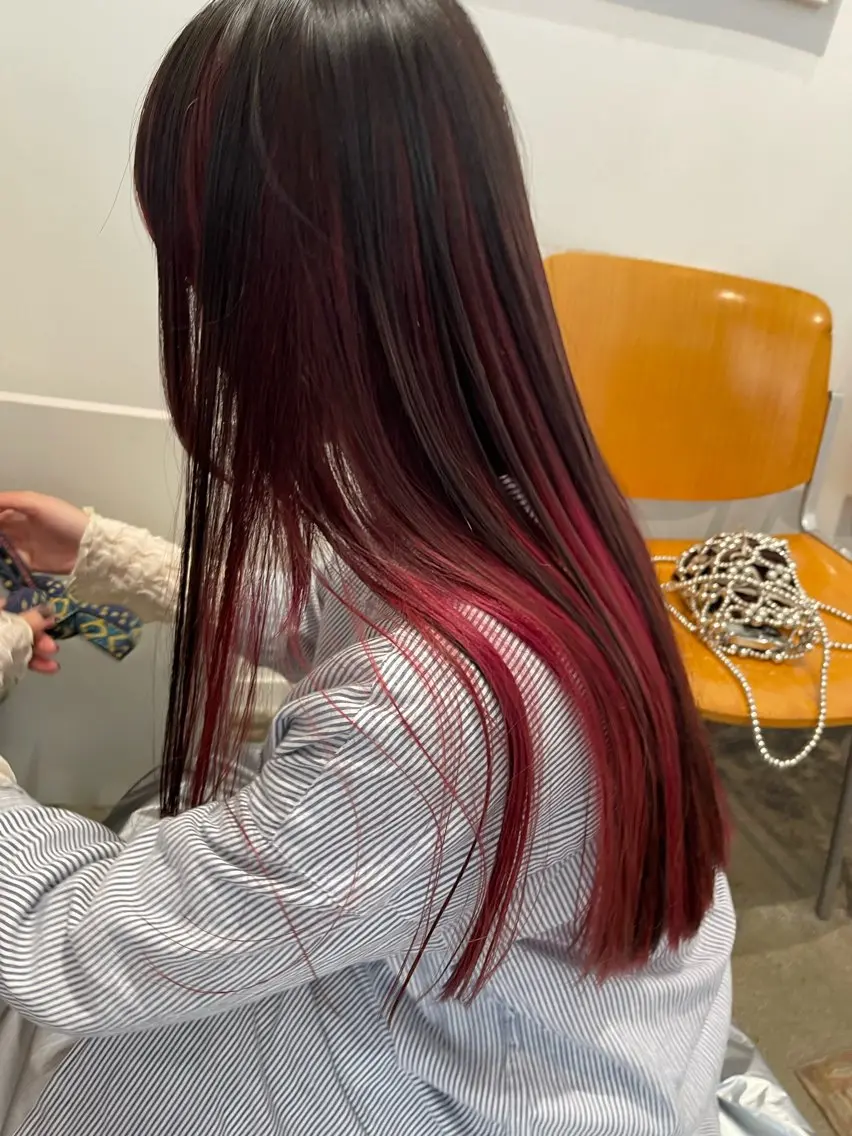 ロング カラー ヘアカラー Terve.野崎 真里奈のヘアスタイル