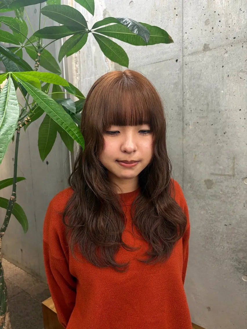 ロング カラー ヘアカラー トリートメント 暖色/似合わせカラー 希空🪽🤎のヘアスタイル