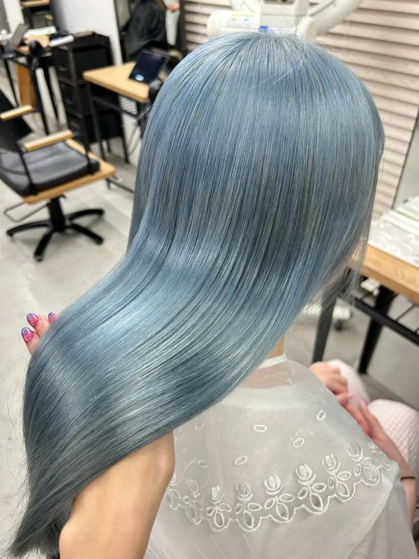 ロング カラー メンズ カット ヘアカラー トリートメント 🧸艶々韓国ヘア 🧁mizunaのヘアスタイル