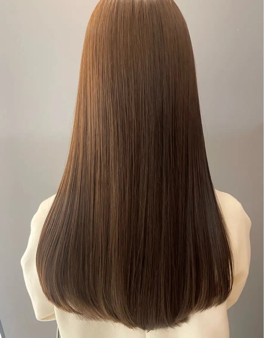 セミロング カラー パーマ ヘアアレンジ パーソナルカラー合わ せたカラー🤍なつみのヘアスタイル