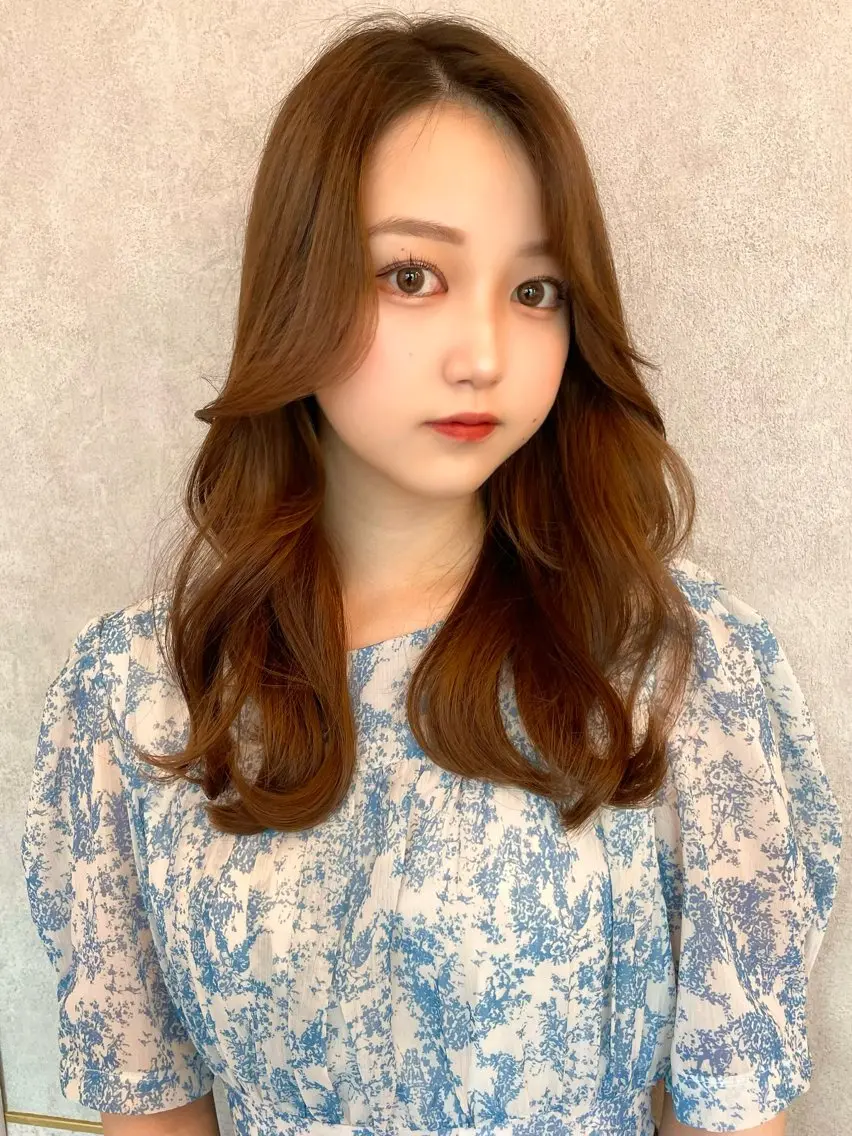 セミロング カラー ベージュカラー ブリーチ 透明感カラー ダブルカラー グレージュ カット ヘアカラー 上品ヘア🤍顔周り/ レイヤー✨/林遼一郎のヘアスタイル