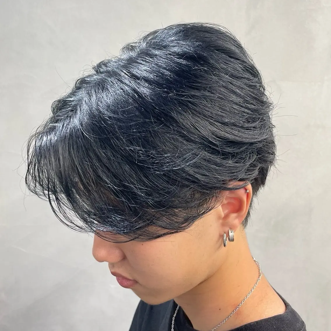 ミディアム カラー ヘアアレンジ メンズ fifth 石川 凪のヘアスタイル