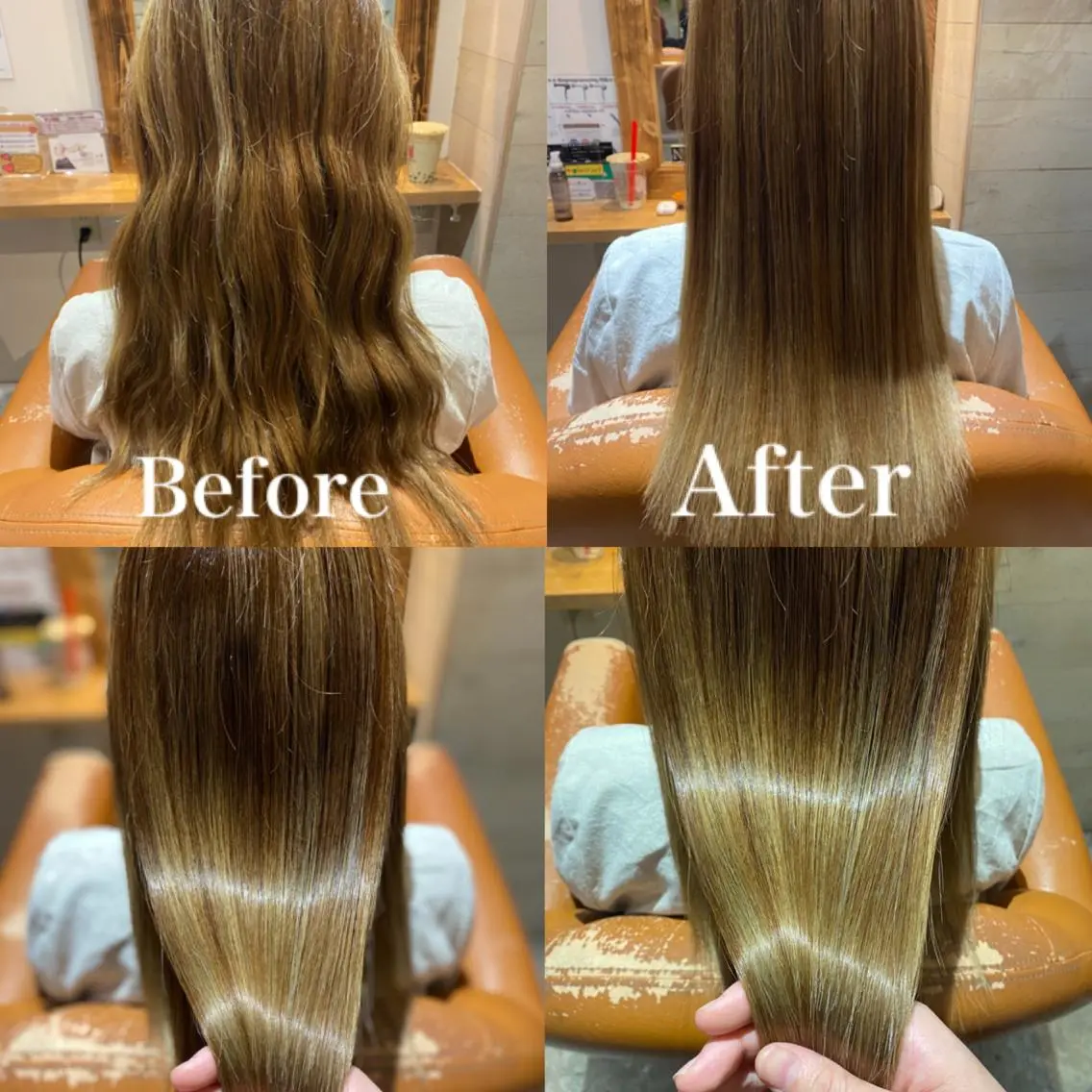 セミロング カラー ヘアアレンジ カット ヘアカラー トリートメント 髪質改善×矯正🫧 韓国ヘアasamiのヘアスタイル
