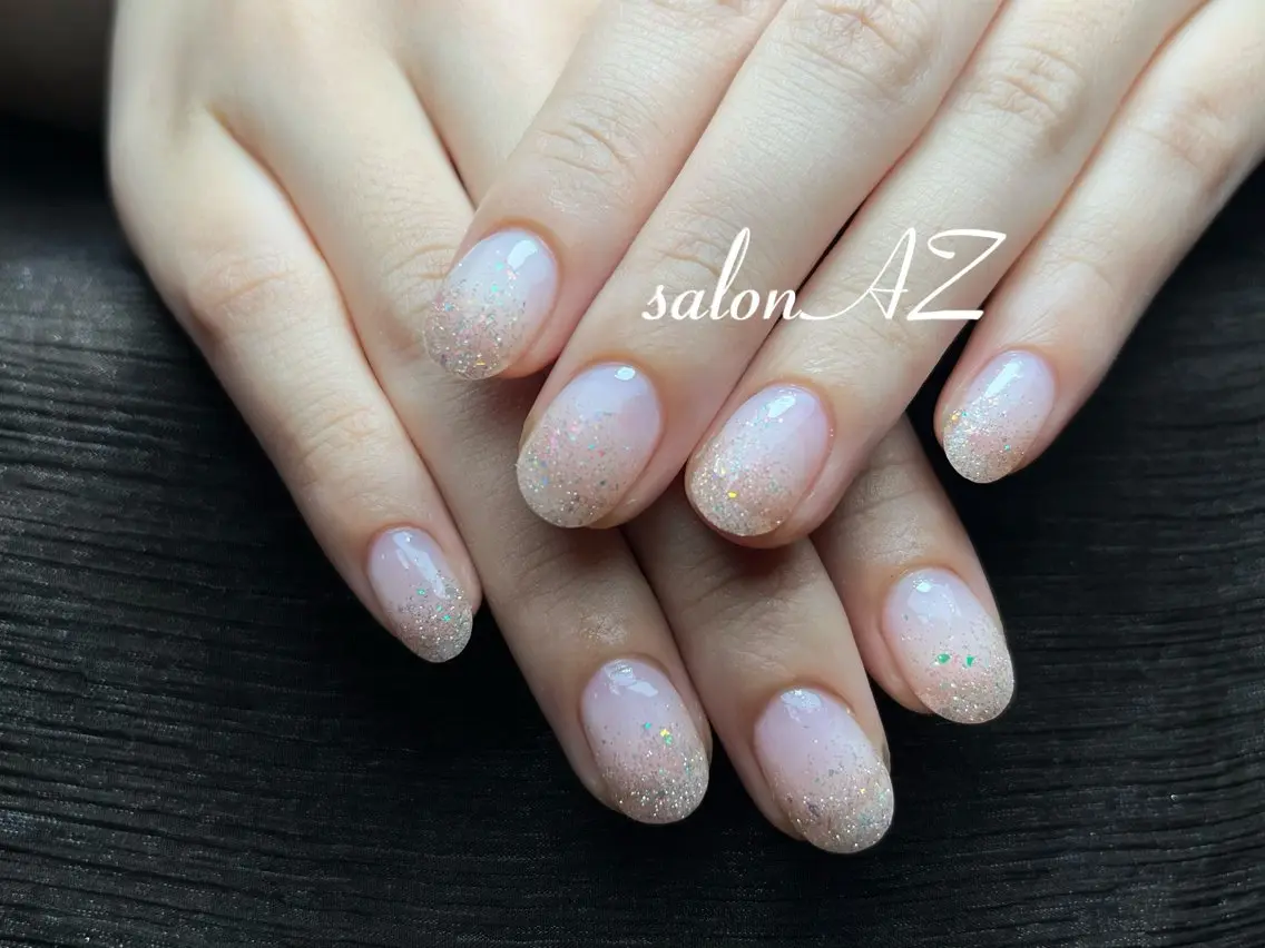 ネイル アートネイル 長さ出し フットネイル フレンチネイル ジェルネイル salon AZのネイルデザイン