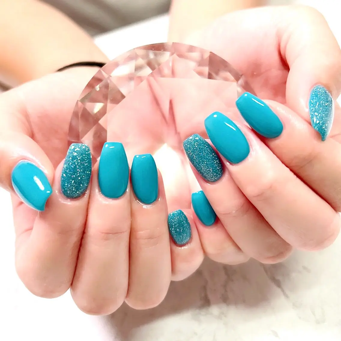 ネイル フラッシュネイル ワンカラーネイル private salon Reiのネイルデザイン
