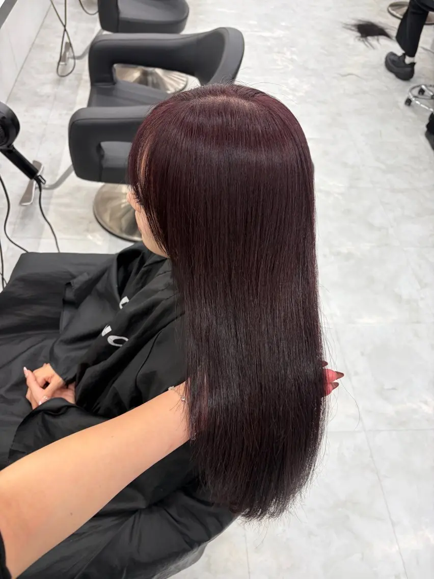 ロング カラー カット ヘアカラー トリートメント ヘアセット 透明感うる艶カラー 🤍MANAMIのヘアスタイル
