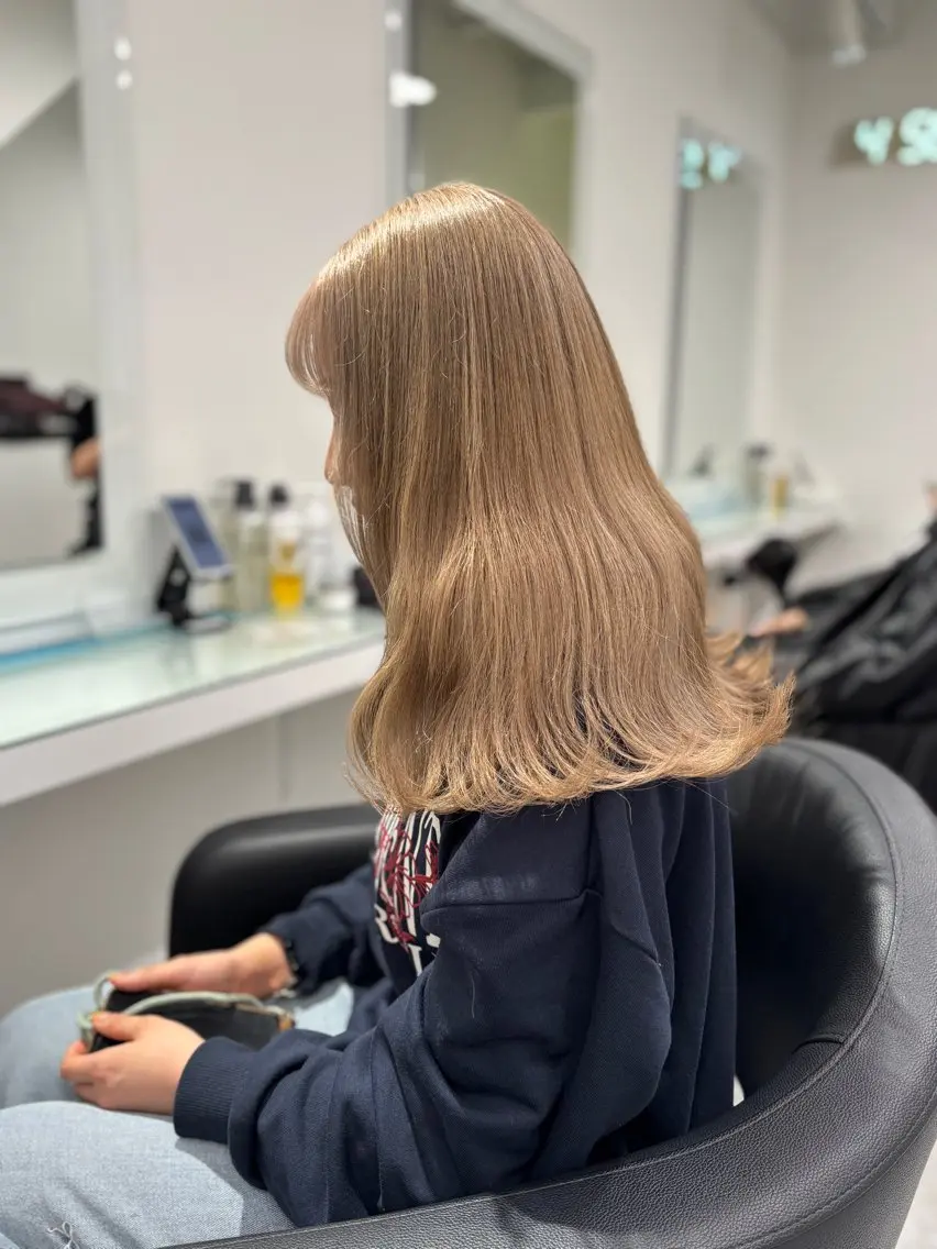 ロング カラー 💖ミルクティー💖 あかり💖のヘアスタイル