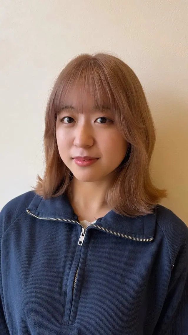 ミディアム カット ヘアカラー 五味優莉🫧 ͛.* 似合わせ/レイヤーのヘアスタイル