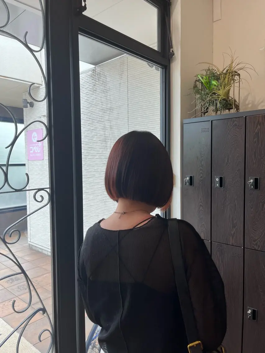 ショート ボブ 水ノ上 優花のヘアスタイル