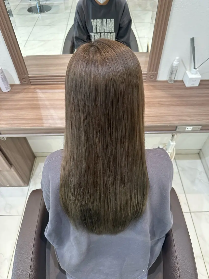 ロング カラー ベージュカラー オリーブベージュ 🌟モデル募集 /さら🩷のヘアスタイル