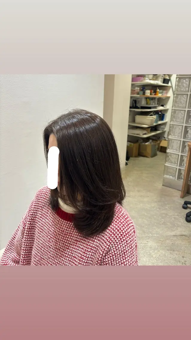 ミディアム ミディアムレイヤー レイヤーカット 佐藤 優里のヘアスタイル