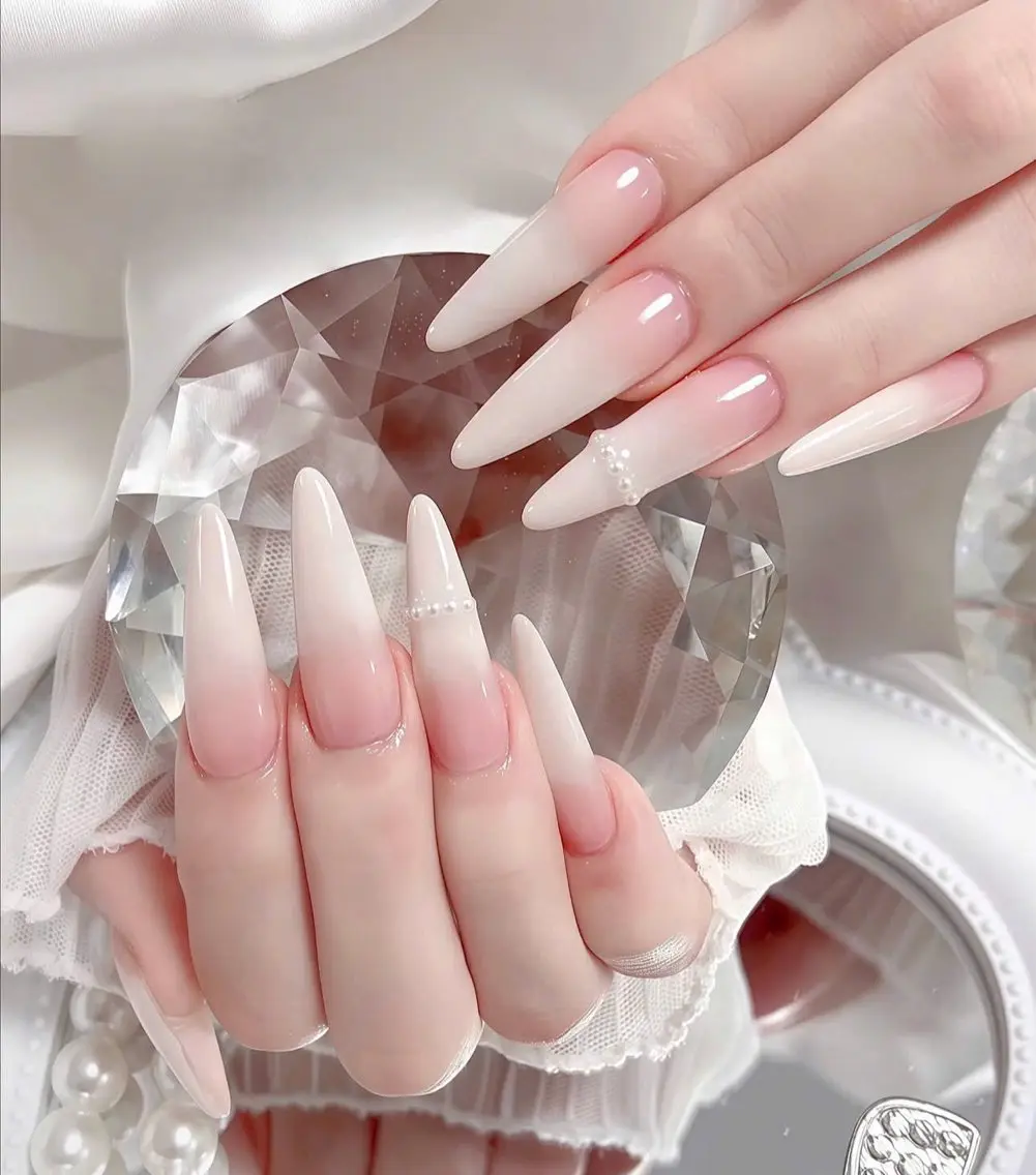ネイル アートネイル 成人式 ジェルネイル ニュアンスネイル 夏ネイル ハンドネイル neco H.babynailのネイルデザイン