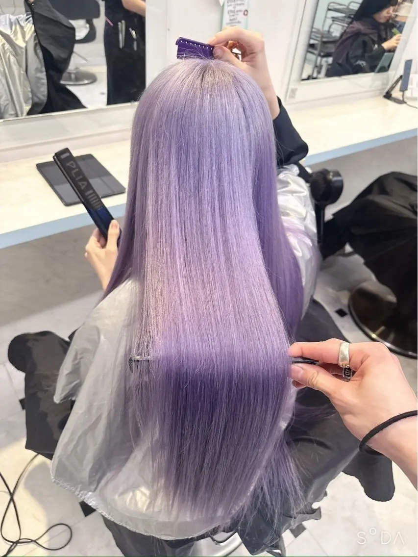 ロング トリートメント 銀座/髪質改善✨️ 寒色カラー💎もかのヘアスタイル