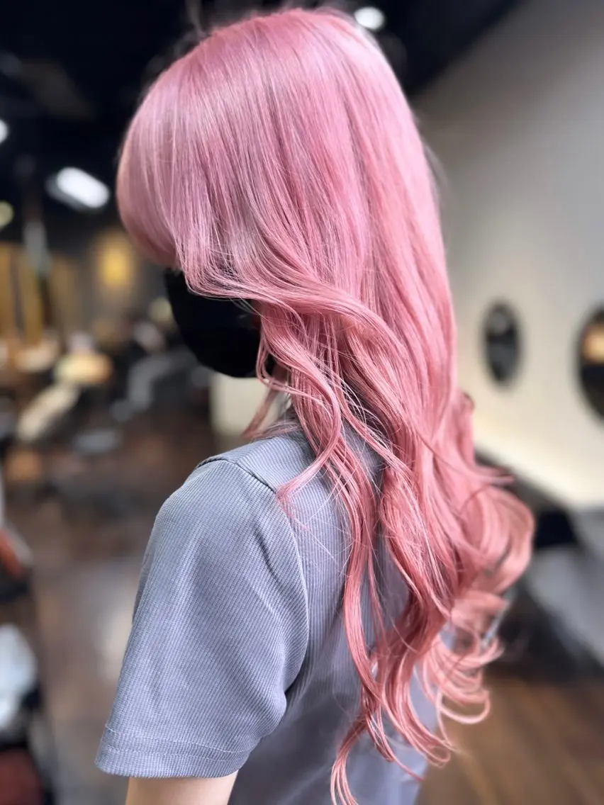 ロング ボブ 髪質改善 カット ヘアカラー トリートメント 髪質改善/レイヤー 縮毛矯正/ケラチン耀のヘアスタイル