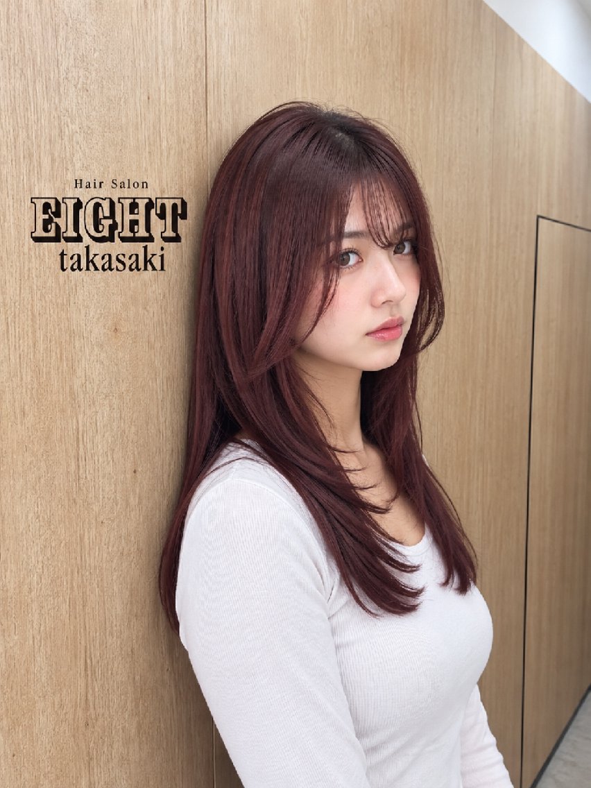 ロング カラー バレイヤージュ ブリーチ ダブルカラー ハイライトカラー インナーカラー カット ヘアカラー トリートメント 韓国風レイヤー/ワン ホンレイヤー荒井太郎のヘアスタイル
