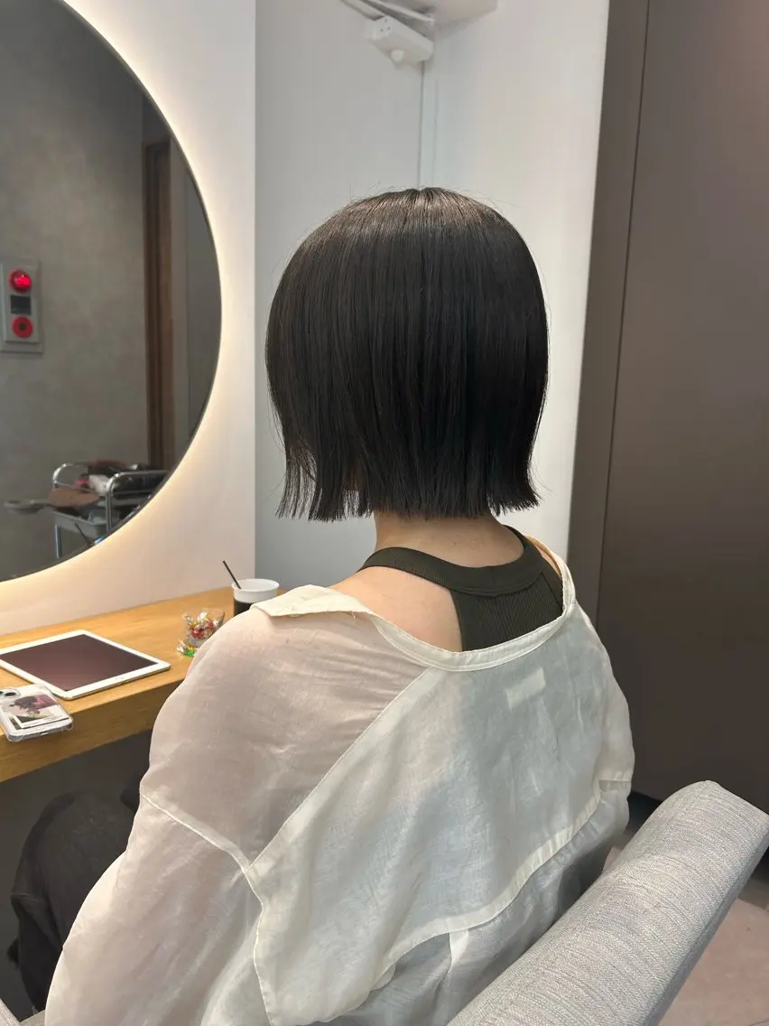 ショート ショートヘア 縮毛矯正/福田梢のヘアスタイル