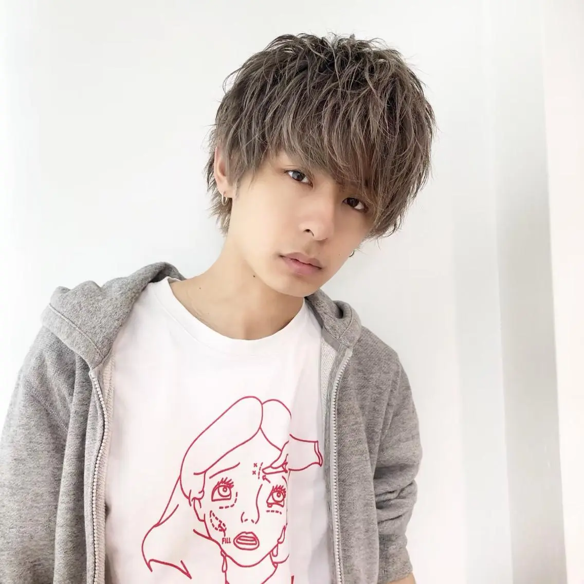 ミディアム カラー ヘアアレンジ ヘアカラー トリートメント ヘッドスパ ヘアセット 【公式】メンズ専門 🔥BLUCK渋谷店のヘアスタイル