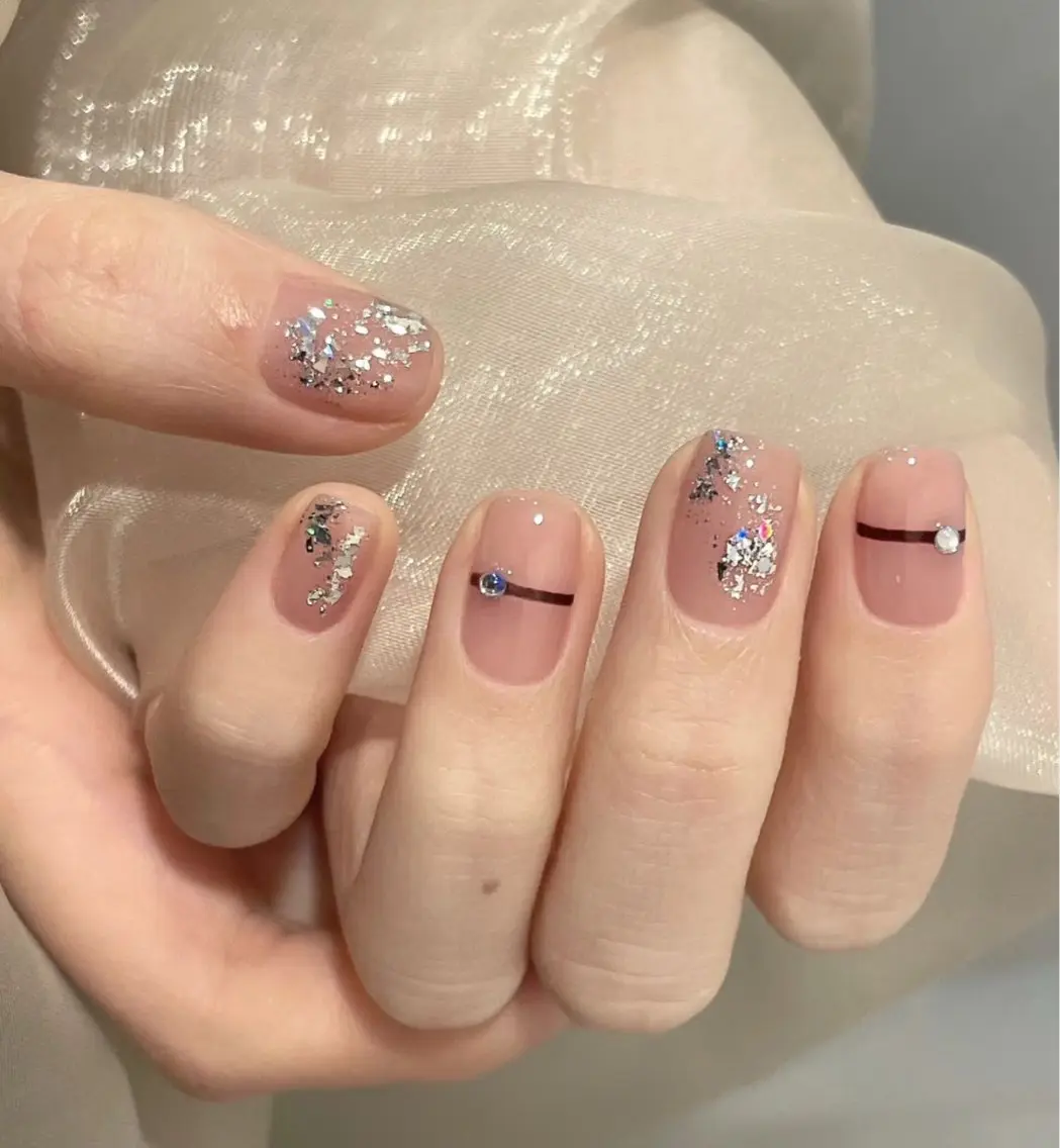 ネイル フットネイル フレンチネイル グラデーション 氷ネイル・うるうるネイル 韓国ネイル ハンドネイル Mixx Nail_ Studioのネイルデザイン