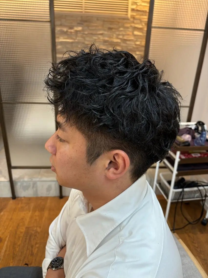 ショート パーマ メンズ カット パーマ メンズ✨パーマ 大室雄基のヘアスタイル
